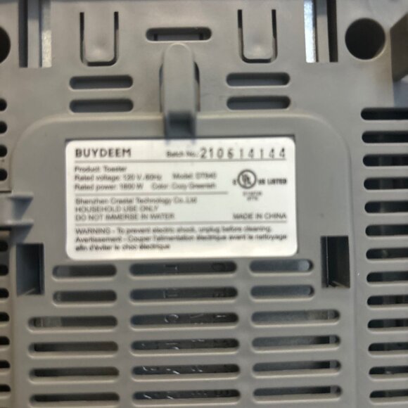 buydeem retro bagel 4Slice Toaster Extra Wide Slots Stainless Steel Mellow Green - Picture 8 of 9